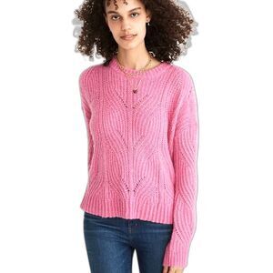 Madewell Women’s Charley Pullover Sweater size XXS Alpaca Blend Pink